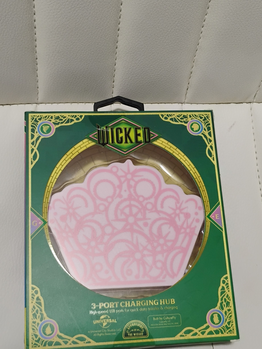 Pink Decorative 3-Port Charging Hub